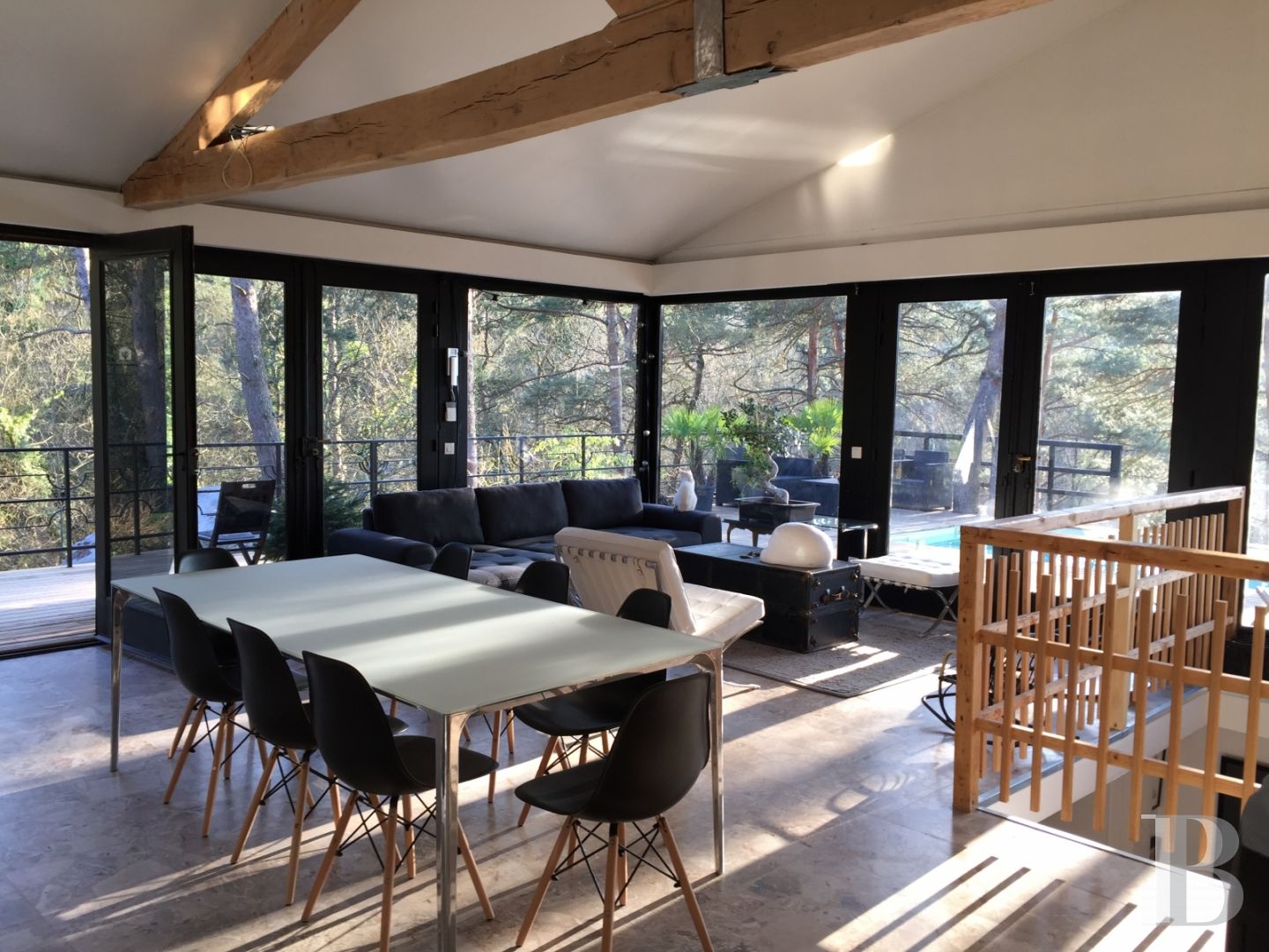 Dans la forêt de Fontainebleau,  une « Prairie House » à la française  - photo  n°4